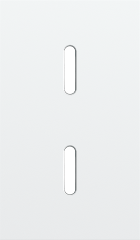 Plaque dbl v60 pr 2 commut smpl,niko rocker steel white coated Niko Rocker