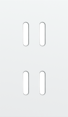 Plaque dbl v60pr 2 commut dbl ,niko rocker niko rocker steel white coated Niko Rocker