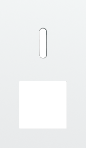 Plaque dbl v60 pr commut smpl + fct,niko rocker steel white coated Niko Rocker