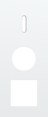 Plaque trpl v60 pr commut smpl + prise + fct,niko rocker steel white coated Niko Rocker