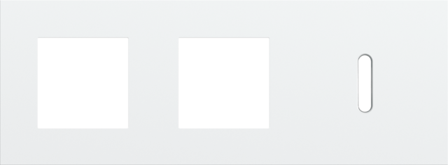 Plaque trpl h71 pr 2 fct + commut smpl,niko rocker steel white coated Niko Rocker