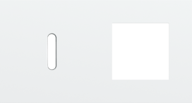 Plaque dbl h71 pr commut smpl + fct,niko rocker steel white coated Niko Rocker