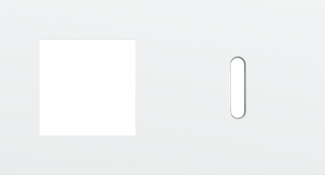 Plaque dbl h71 pr fct + commut smpl,niko rocker steel white coated Niko Rocker