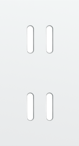 Plaque dbl v71pr 2 commut dbl ,niko rocker niko rocker steel white coated Niko Rocker