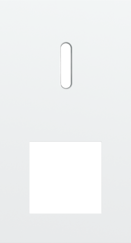 Plaque dbl v71 pr commut smpl + fct,niko rocker steel white coated Niko Rocker