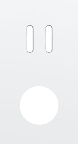 Plaque dbl v71 pr 1 commut dbl + 1 prise,niko rocker steel white coated Niko Rocker