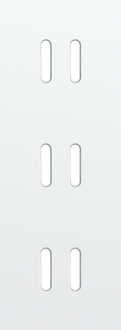 Plaque triple v71 pr 3 commut dbl,niko rocker steel white coated Niko Rocker