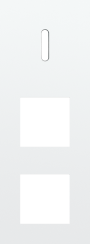 Plaque trpl v71 pr commut smpl + 2 fct,niko rocker steel white coated Niko Rocker