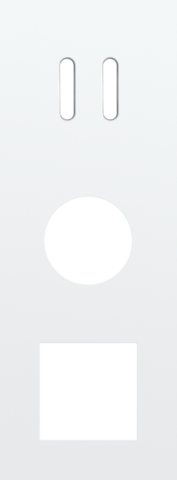 [NK154-56960] Plaque trpl v71 pr commut dbl + prise + fct,niko rocker steel white coated Niko Rocker