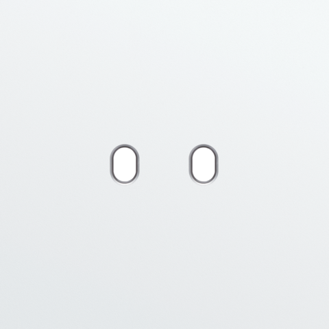 Plaque smpl pr 1 commut dbl,niko toggle steel white coated Niko Toggle