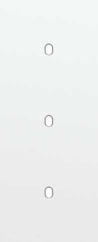 [NK154-57351] Plaque triple v60 pr 3 commut smpl,niko toggle steel white coated Niko Toggle