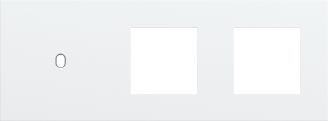 [NK154-57705] Plaque trpl h71 pr commut smpl + fct,niko toggle steel white coated Niko Toggle