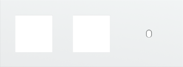 Plaque trpl h71 pr 2 fct + commut smpl,niko toggle steel white coated Niko Toggle