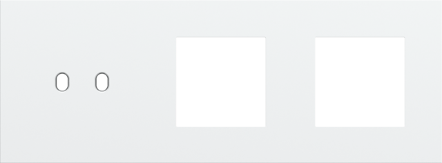 Plaque trpl h71 pr commut dbl + fct,niko toggle steel white coated Niko Toggle