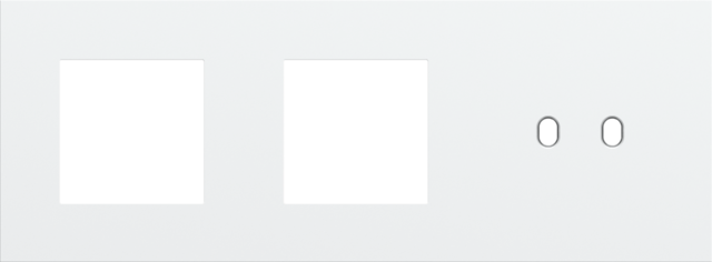 Plaque trpl h71 pr 2 fct + commut dbl,niko toggle steel white coated Niko Toggle