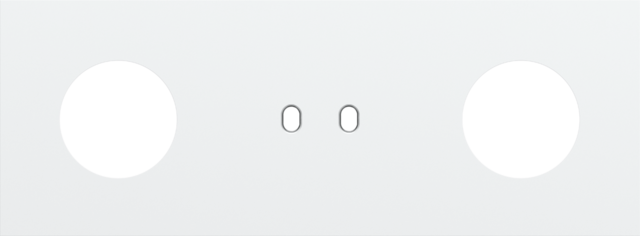 Plaque trpl h71 pr prise + commut dbl + prise,niko toggle steel white coated Niko Toggle