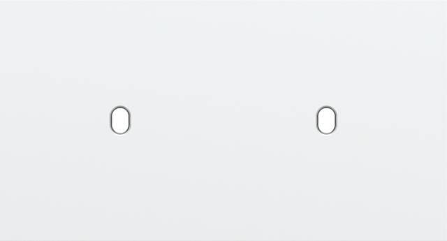 Plaque dbl h71 pr 2 commut smpl,niko toggle steel white coated Niko Toggle