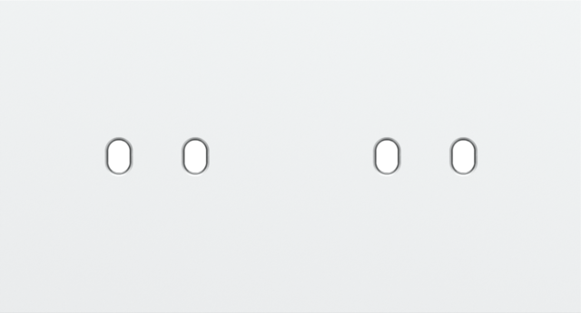 Plaque dbl h71pr 2 commut dbl ,niko toggle niko toggle steel white coated Niko Toggle