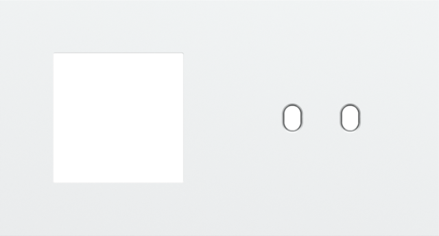 Plaque dbl h71 pr fct + commut dbl,niko toggle steel white coated Niko Toggle