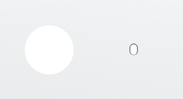 Plaque dbl h71 pr 1 commut smpl + 1 prise,niko toggle steel white coated Niko Toggle