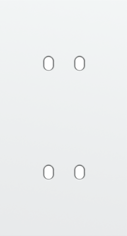 Plaque dbl v71pr 2 commut dbl ,niko toggle niko toggle steel white coated Niko Toggle