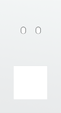 Plaque dbl v71 pr commut dbl + fct,niko toggle steel white coated Niko Toggle