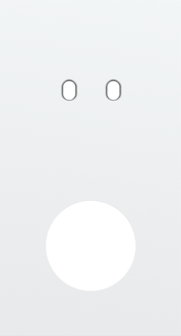 Plaque dbl v71 pr 1 commut dbl + 1 prise,niko toggle steel white coated Niko Toggle