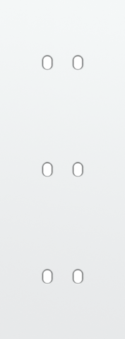 [NK154-57952] Plaque triple v71 pr 3 commut dbl,niko toggle steel white coated Niko Toggle