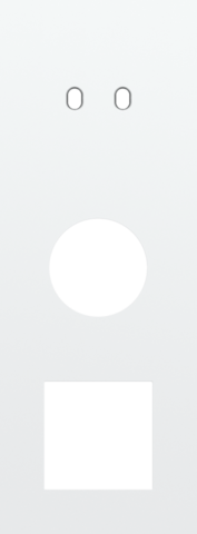 [NK154-57960] Plaque trpl v71 pr commut dbl + prise,niko toggle steel white coated Niko Toggle