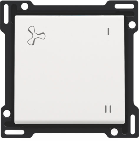 Set de finition commande de ventilation mécaniquement côntrolée steel white coated Niko Pure