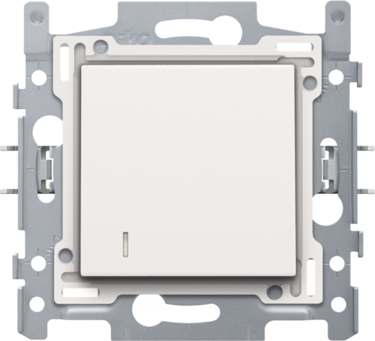 Interrupteur pour cartes d'hôtel 10a, assemblé, connexion rapide white coated steel white coated