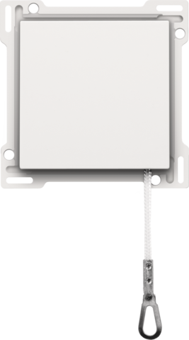 Set de finition interrupteur à tirette steel white coated Niko Pure