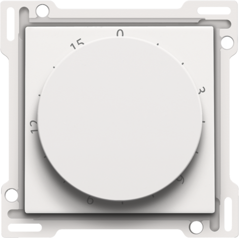 Set de finition minuterie réglable jusqu'a 15 min. steel white coated Niko Pure