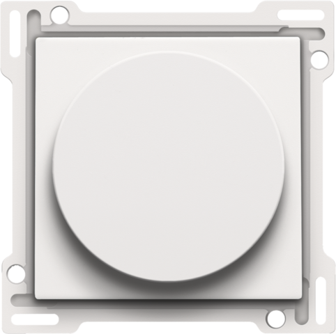 Set de finition relever/baisser pour interrupteur rotatif steel white coated Niko Pure