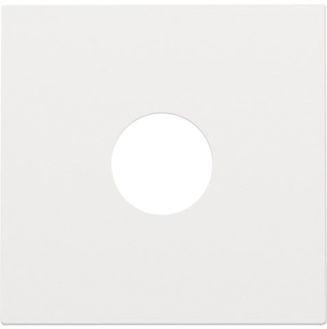 [NK154-69102] Set de finition connexion coaxiale simple pour tv, pure white steel white coated Niko Pure