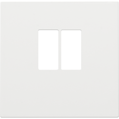 Set de finition prise simple pour haut-parleur steel white coated Niko Pure