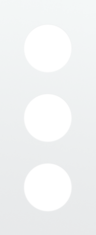 Plaque triple 60 pr 1 prise,niko r&t steel white coated