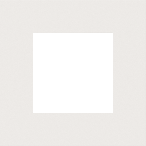 Plaque de recouvrement simple steel white coated Niko Pure