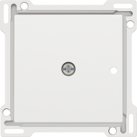 Set de finition récepteur rf encastré à 1 canal white coated steel white coated Niko Pure