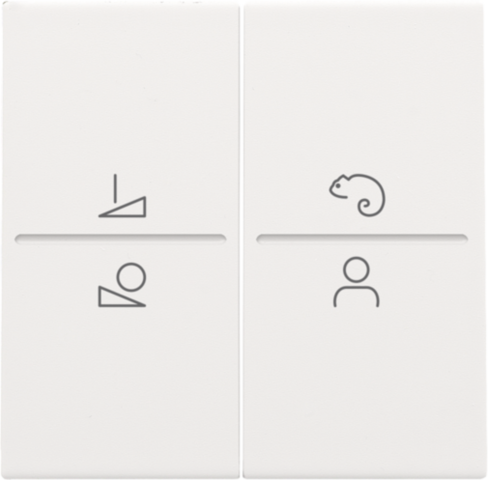 Set de finition pour commande led avec interrupteur sans fil white coated steel white coated Niko Pure