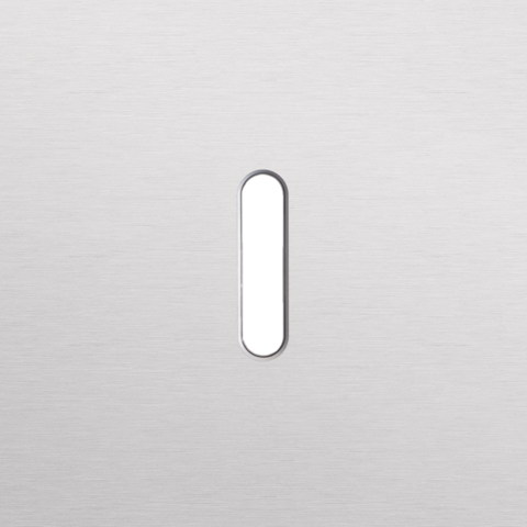 Plaque smpl pr 1 commut smpl,niko rocker alu grey brushed Niko Rocker