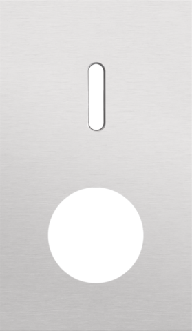 Plaque dbl v60 pr commut smpl + prise,niko rocker alu grey brushed Niko Rocker