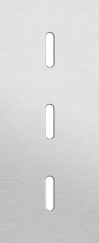 Plaque triple v60 pr 3 commut smpl,niko rocker alu grey brushed Niko Rocker