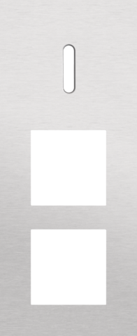 Plaque trpl v60 pr commut smpl + 2 fct,niko rocker alu grey brushed Niko Rocker