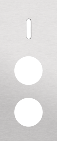 Plaque trpl v60 pr commut smpl + 2 prises,niko rocker alu grey brushed Niko Rocker