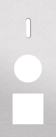 Plaque trpl v60 pr commut smpl + prise + fct,niko rocker alu grey brushed Niko Rocker