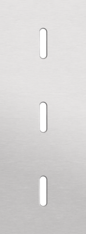 Plaque triple v71 pr 3 commut smpl,niko rocker alu grey brushed Niko Rocker