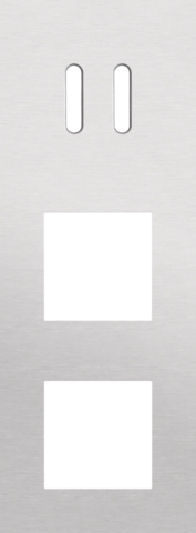 Plaque trpl v71 pr commut dbl + 2 fct,niko rocker alu grey brushed Niko Rocker