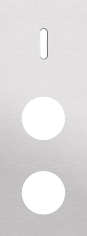 Plaque trpl v71 pr commut smpl + 2 prises,niko rocker alu grey brushed Niko Rocker