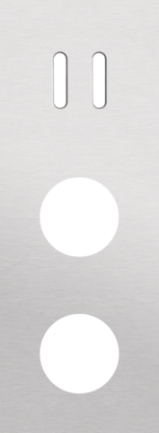 Plaque trpl v71 pr commut dbl + 2 prises,niko rocker alu grey brushed Niko Rocker